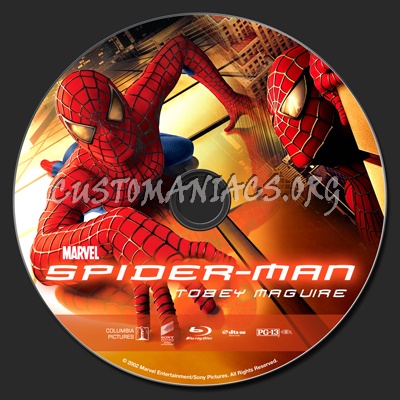 Spider-Man blu-ray label