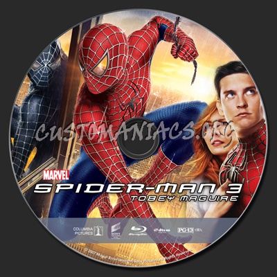 Spider-Man 3 blu-ray label