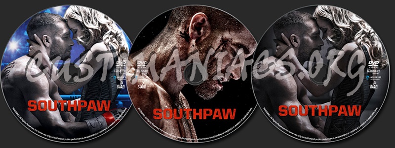 Southpaw (2015) dvd label