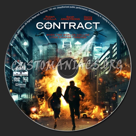 The Contract (2015) dvd label