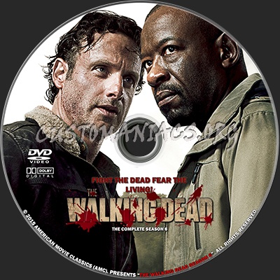 The Walking Dead Season 6 Dvd Label Dvd Covers Labels By