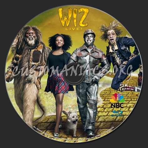 The Wiz live! blu-ray label