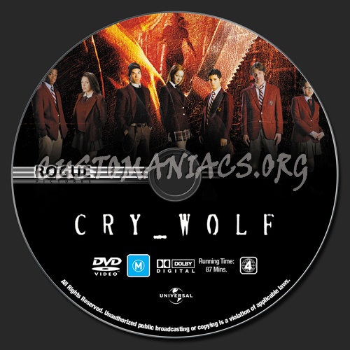 Cry Wolf dvd label