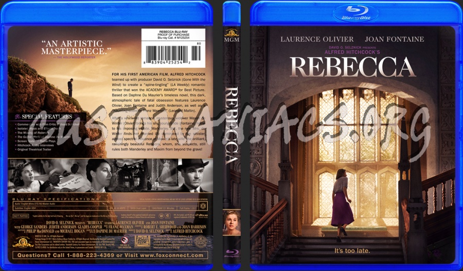 Rebecca blu-ray cover