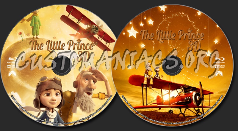 The Little Prince (3D) blu-ray label