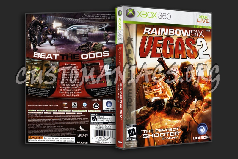 Rainbow Six Vegas 2 dvd cover