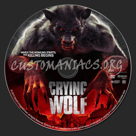 Crying Wolf dvd label