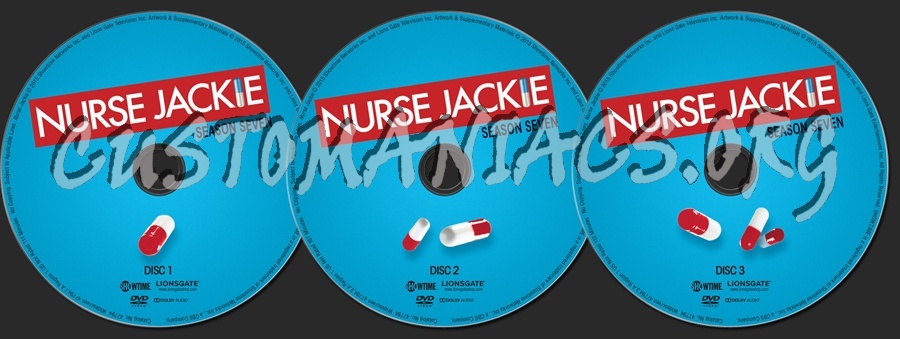 Nurse Jackie Season 7 dvd label