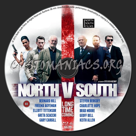 North v South blu-ray label