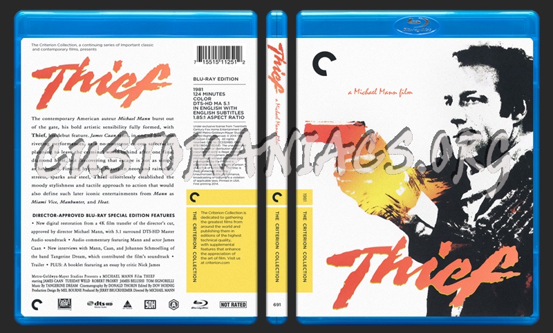 691 - Thief blu-ray cover