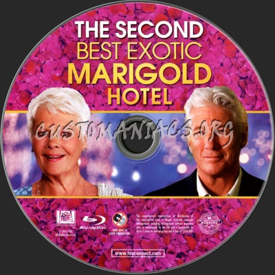 The Second Best Exotic Marigold Hotel blu-ray label