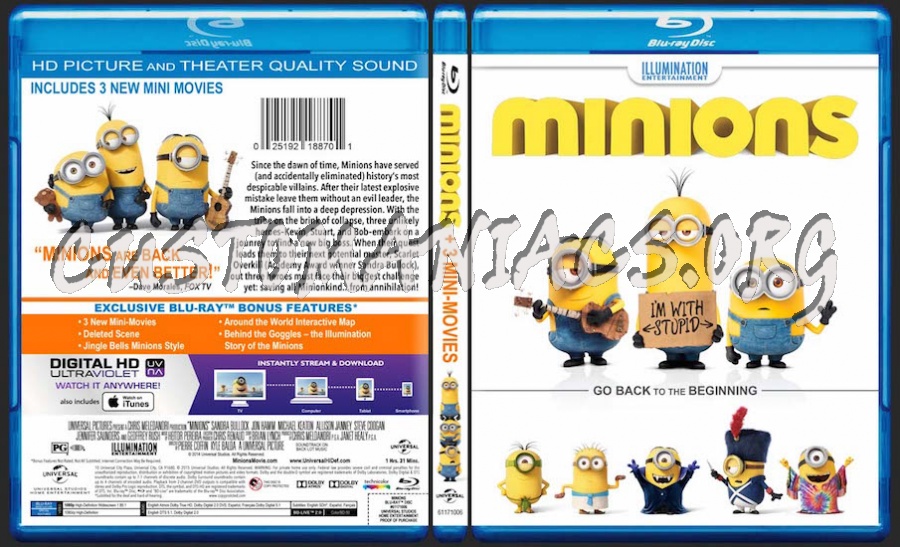 Minions blu-ray cover