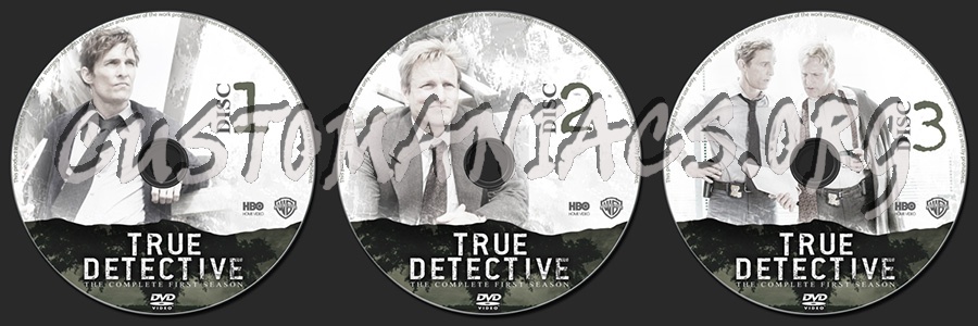 True Detective Season 1 dvd label