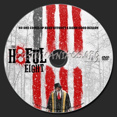 Hateful Eight dvd label