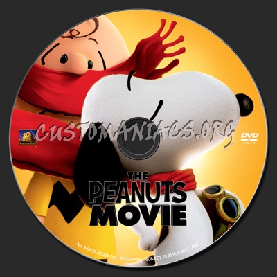 Peanuts Movie, The dvd label