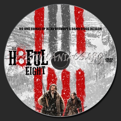 Hateful Eight dvd label