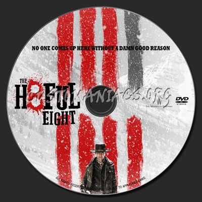 Hateful Eight dvd label