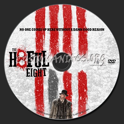 Hateful Eight dvd label