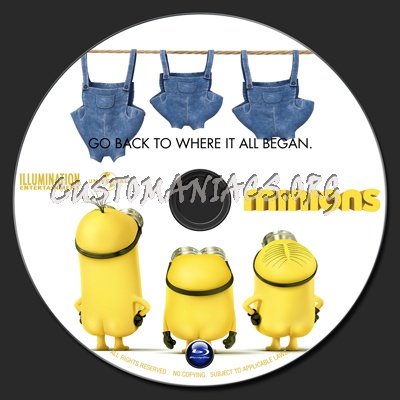 Minions blu-ray label