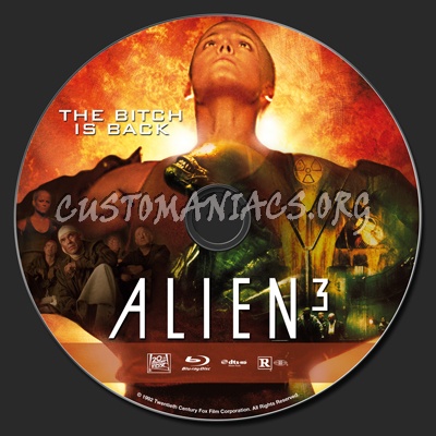 Alien 3 blu-ray label