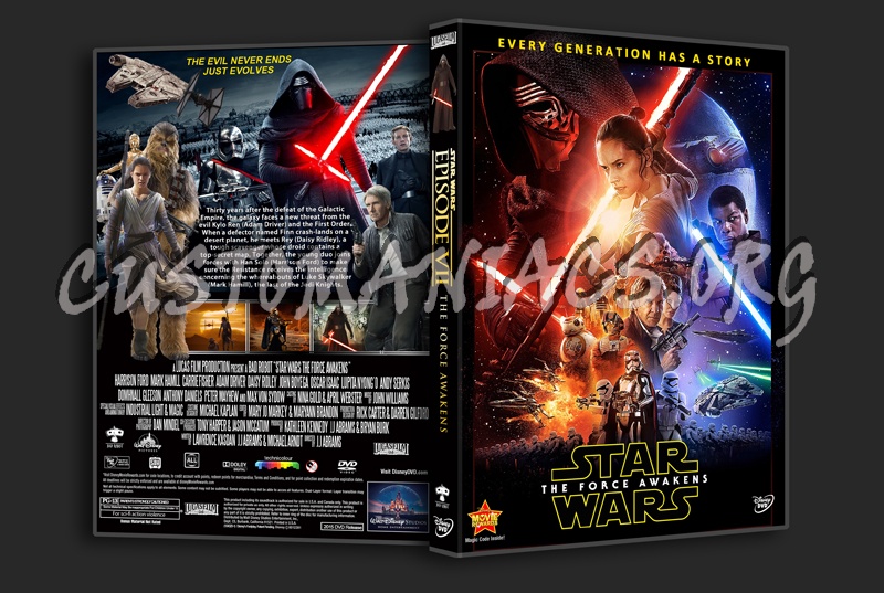 Star Wars VII The Force Awakens dvd cover