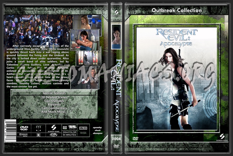 Resident Evil Apocalypse dvd cover