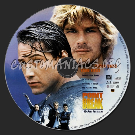 Point Break (1991) blu-ray label