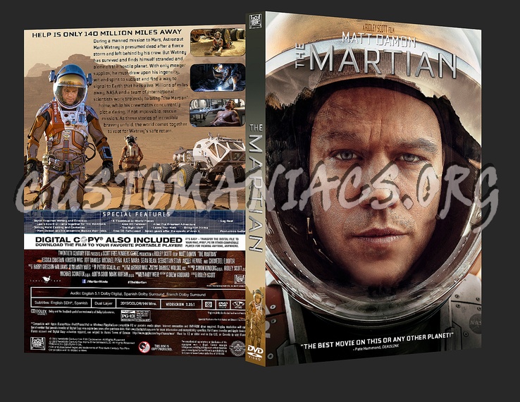 The Martian dvd cover