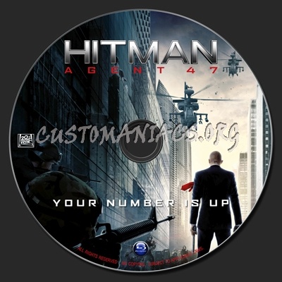 Hitman : Agent 47 blu-ray label