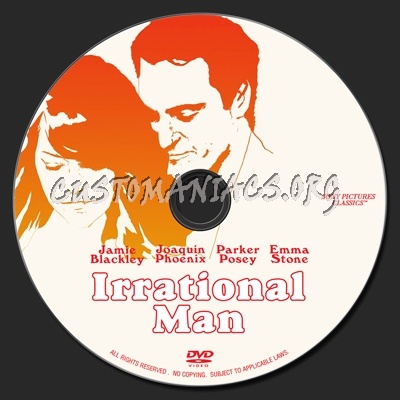 Irrational Man (2015) dvd label