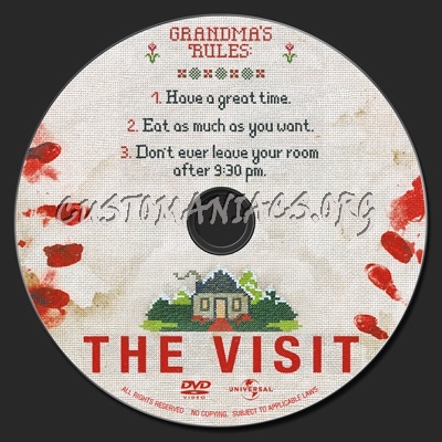 Visit, The (2015) dvd label