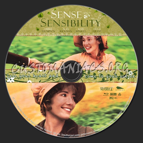 Sense and Sensibility blu-ray label