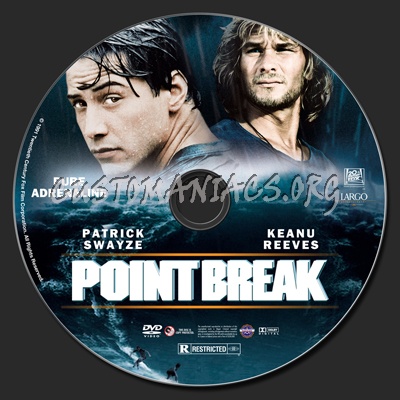 Point Break (1991) dvd label