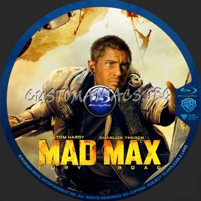 Mad Max Fury Road blu-ray label