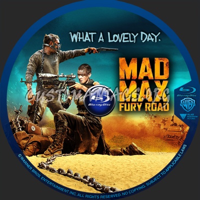 Mad Max Fury Road blu-ray label