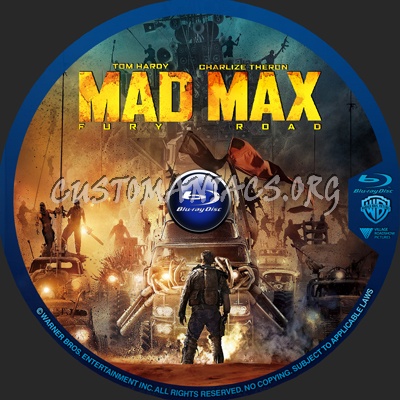 Mad Max Fury Road blu-ray label