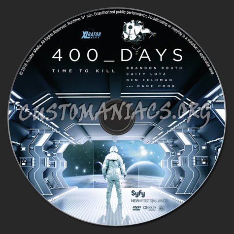 400 Days dvd label
