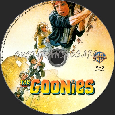 The Goonies blu-ray label