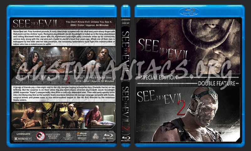 See No Evil Double Feature blu-ray cover