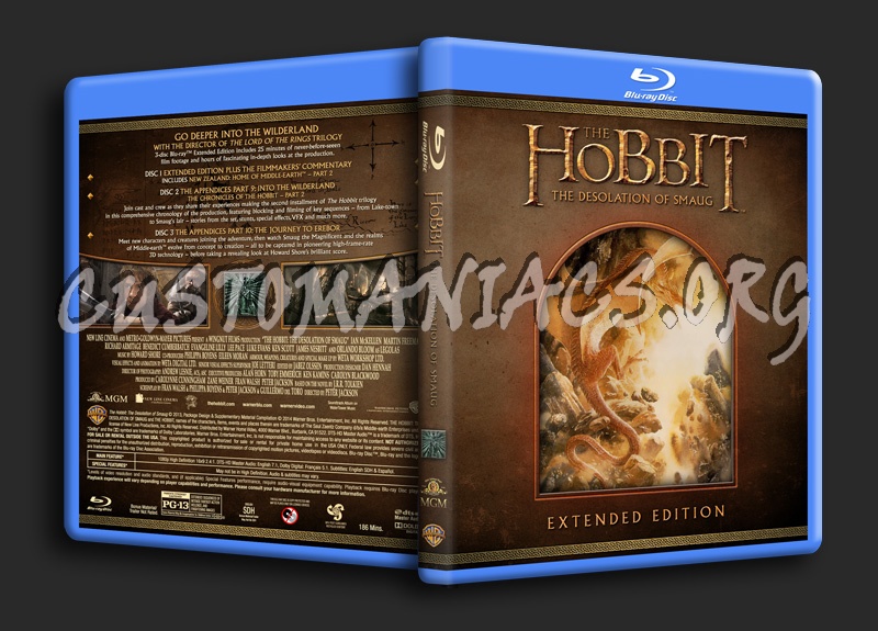 The Hobbit: The Desolation Of Smaug (EE) blu-ray cover