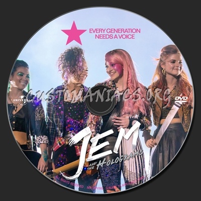 Jem And The Holograms (2015) dvd label