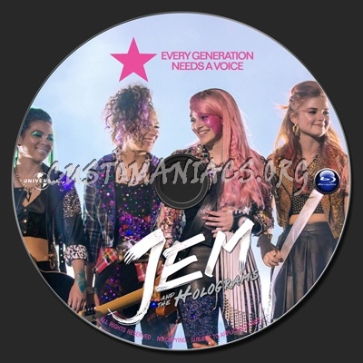 Jem And The Holograms (2015) blu-ray label