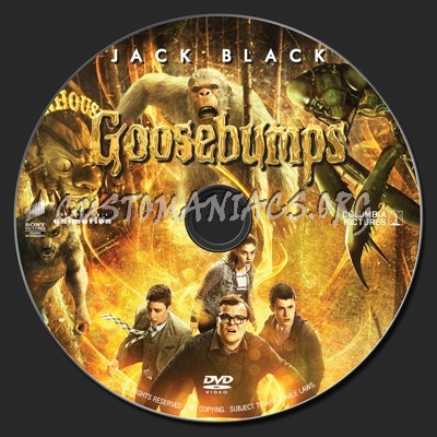 Goosebumps (2015) dvd label