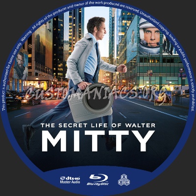 The Secret Life of Walter Mitty blu-ray label