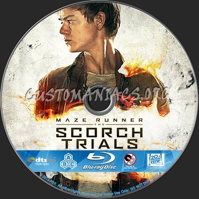 Maze Runner - The Scorch Trials blu-ray label