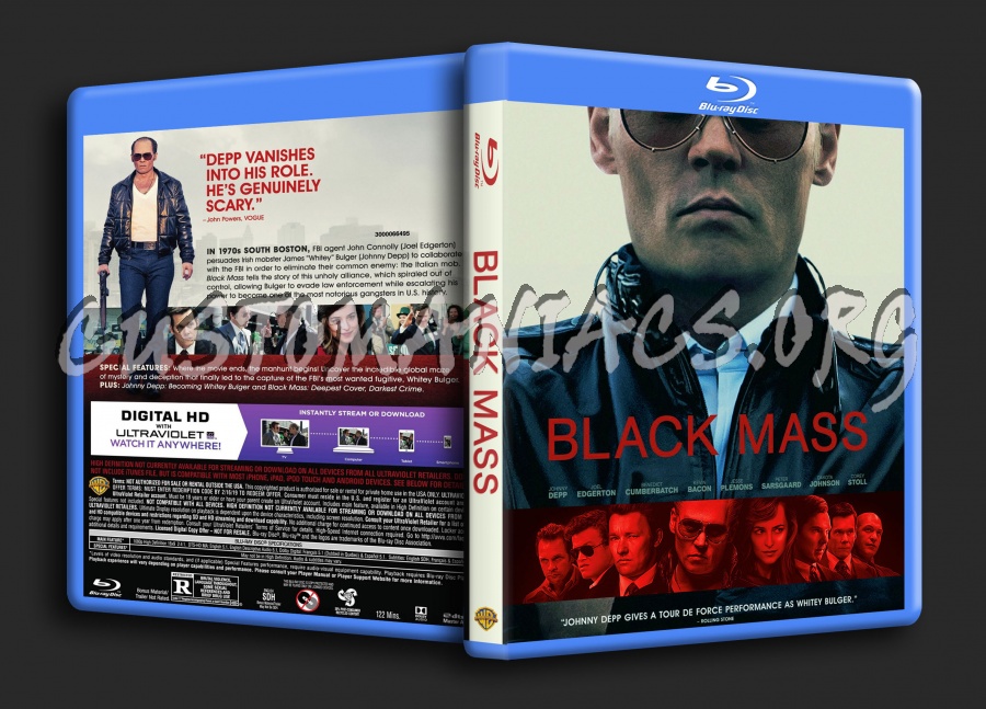 Black Mass blu-ray cover