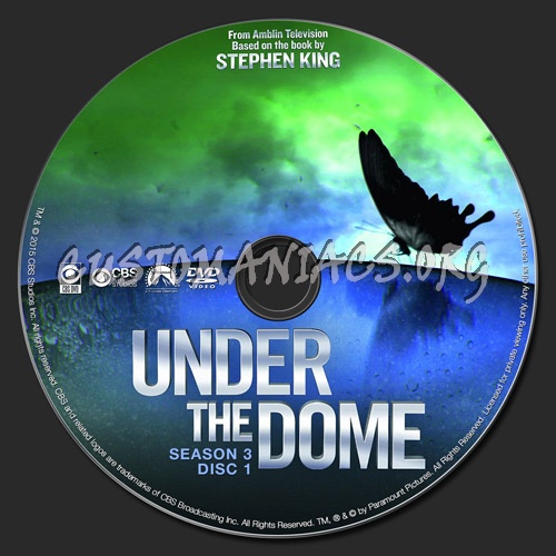 Under the Dome - Season 3 dvd label