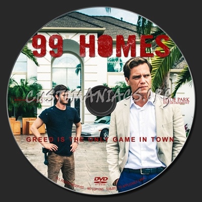 99 Homes (2015) dvd label