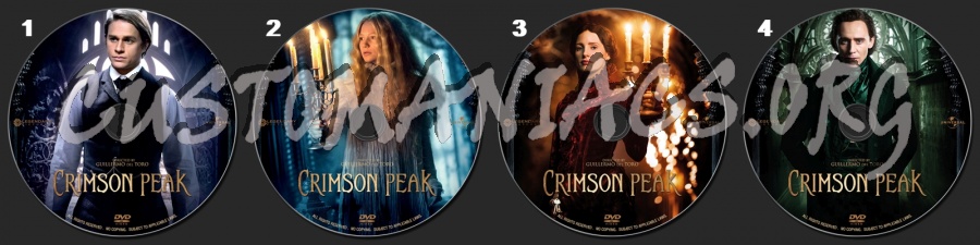 Crimson Peak (2015) dvd label