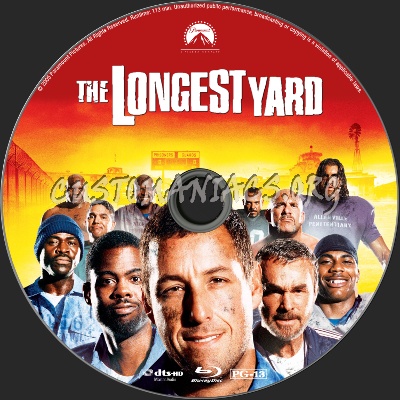 The Longest Yard blu-ray label